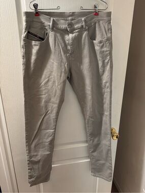 Diesel soft gray pants, 34 waist
